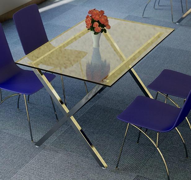 Discussion Table, Square, Foldable, 2x2